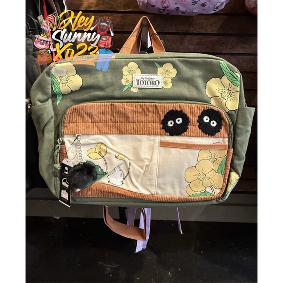 Studio Ghibli My Neighbor Totoro Soot Sprite Convertible Backpack - Picture 1 of 6